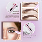 🔥 4-in-1 Refillable Makeup Pen | Eyeliner, Brow Liner, Lip Liner & Highlighter | Waterproof, Long-Lasting, Travel-Friendly, Cruelty-Free Beauty