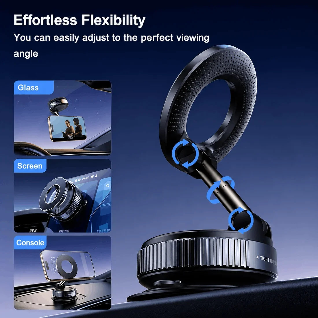 Vacuum Suction Magnetic Phone Holder