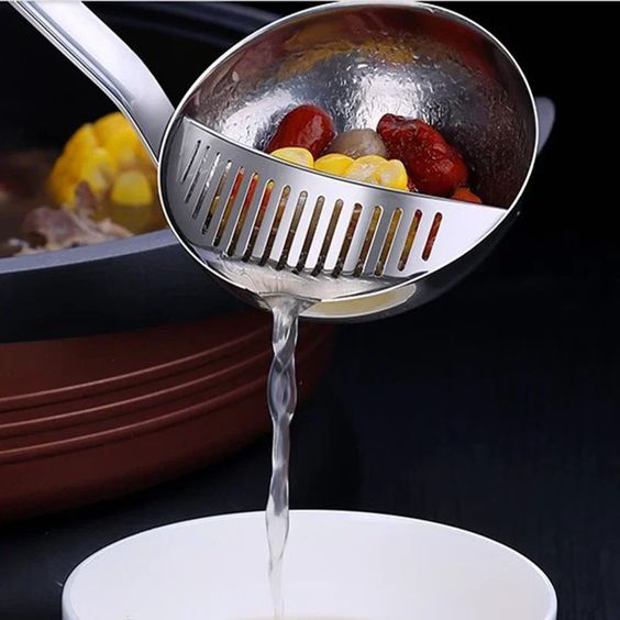 Multi-Use Stainless Steel Skimmer Spoon