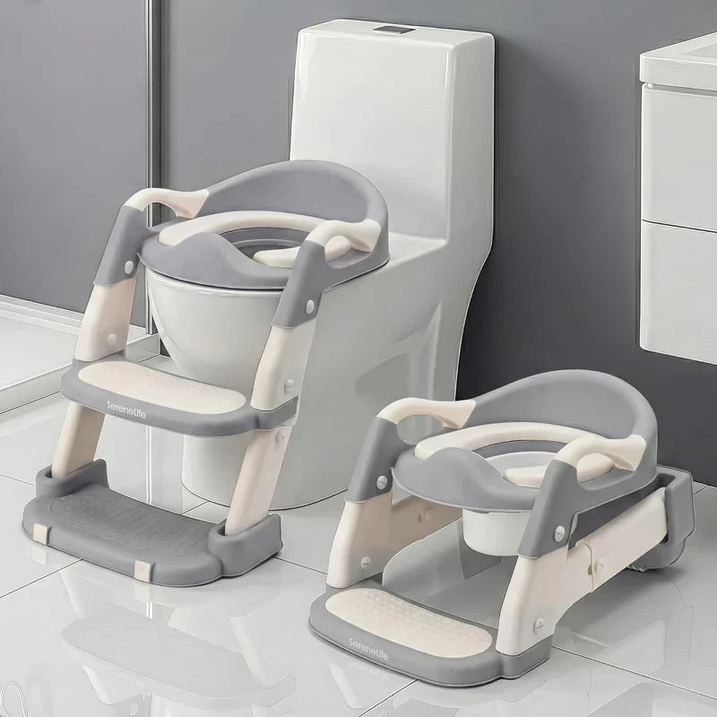 2-in-1 Toddler Potty Training Seat for babies with Step Stool Ladder