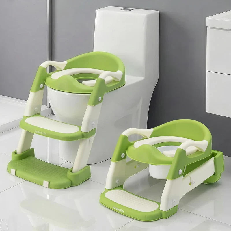 2-in-1 Toddler Potty Training Seat for babies with Step Stool Ladder