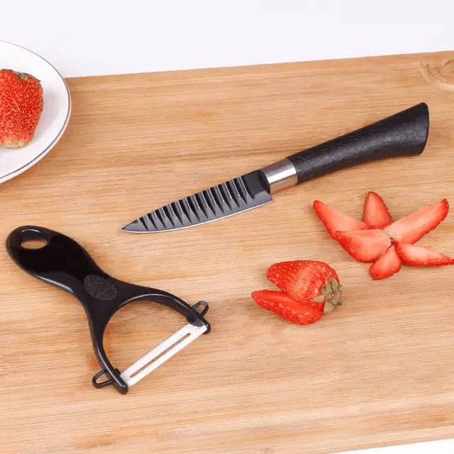 KUNZHISHENG Knife Set Stainless Steel Kitchen Knife Set Sharp Cooking Knives UAE KSA