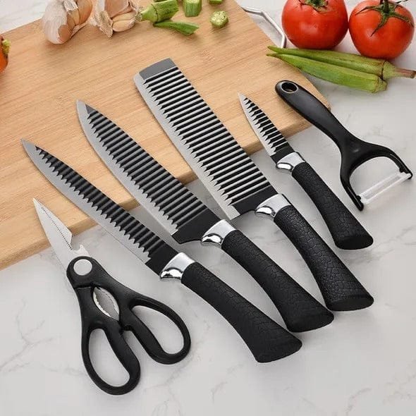 KUNZHISHENG Knife Set Stainless Steel Kitchen Knife Set Sharp Cooking Knives UAE KSA