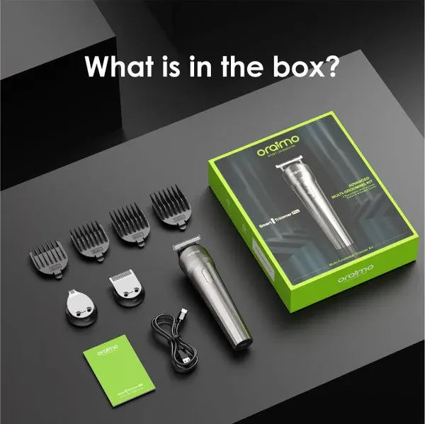 Oraimo Smart Beard & Hair Trimmer – Rechargeable Grooming Kit for Men (Original)