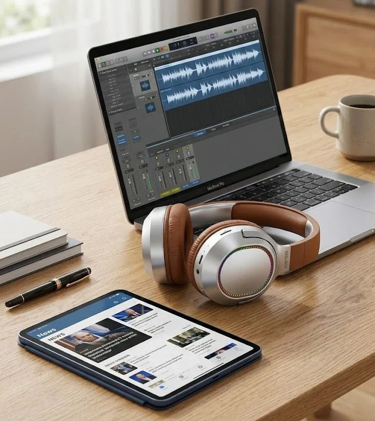 Elite Wireless Headphones – Premium Hi-Fi Sound, Soft Leather Comfort & Long Battery Life